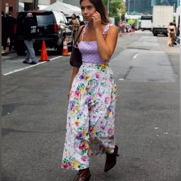 PETERSYN‎ Rocco Floral Tiered Skirt - Picture 7 of 7